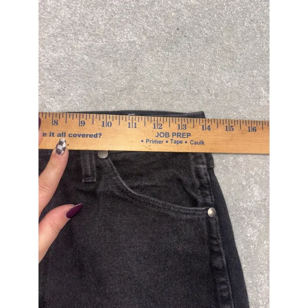 womens black‎ wrangler cowboy cut jeans black 9x32 (28x33) vtg USA - Image 5