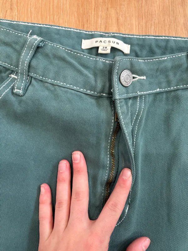 Green PacSun Cargo Utility Pants - Image 4