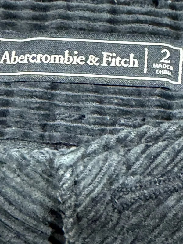 Abercrombie & Fitch Y2K Black Corduroy Mini Skirt Size 2 Mall Goth Indie Grunge - Image 5
