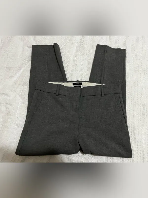 J. Crew Cameron Gray Tailored Trousers sz 10 Career Classic Preppy - Image 5