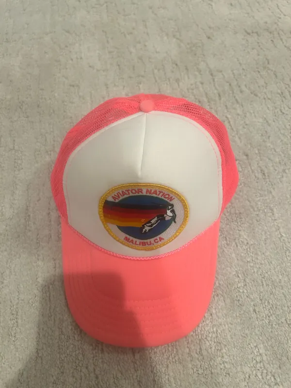 Aviator Nation Hat Trucker Pink - Image 2