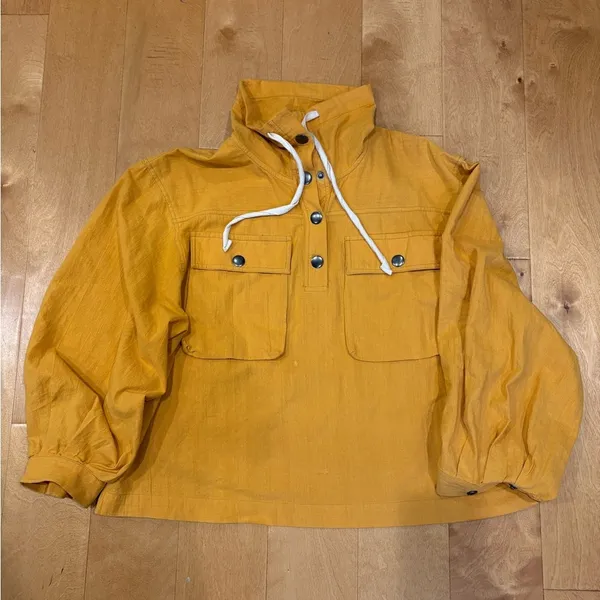 Out from Under Urban Outfitters Lyra popover oversized top sz S yellow - Image 3