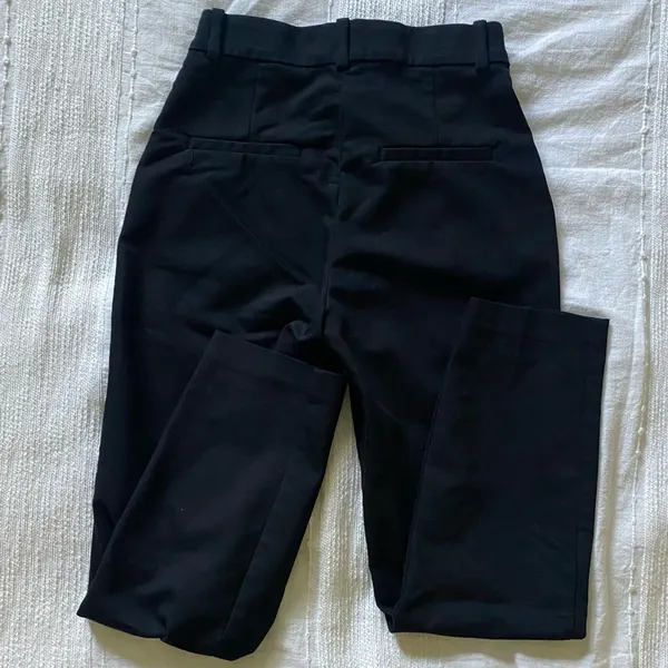 H&M business pants high rise slim fit black - Image 2