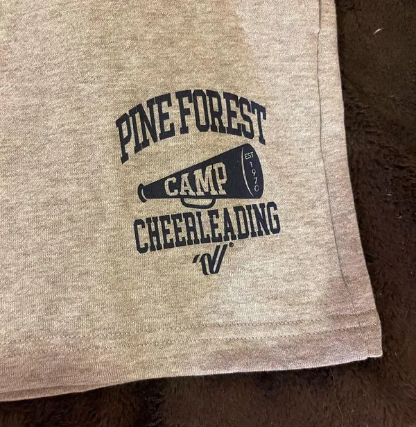 Pine Forest Cheer Camp Shorts Gray - Image 2