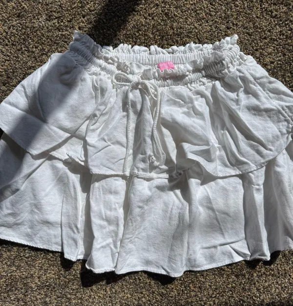 Stoney Clover Lane x Target Skirt White Ruffle - Image 2