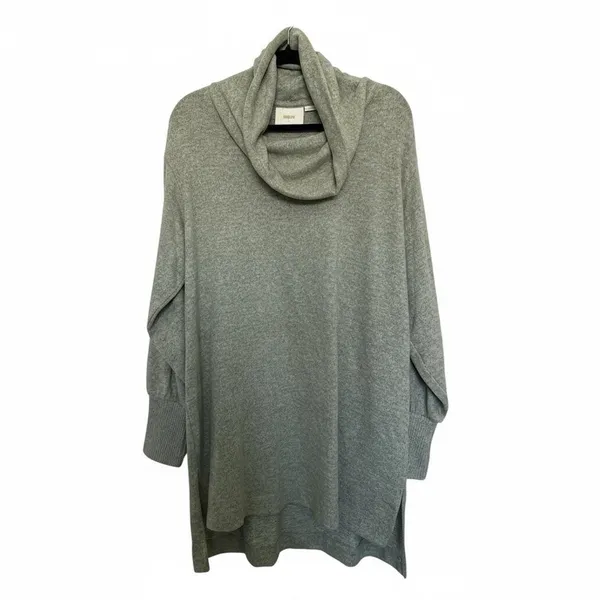 Maeve By Anthropologie Green Cowl Neck High Low Tunic Sweater Large - Image 5