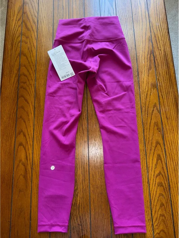 Lululemon Wunder Train High Rise 25” Magenta Purple Size 4 NWT - Image 3