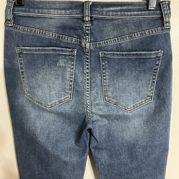We The Free Women's Distressed Skinny Jeans Raw‎ Fringe Hem Size 28 Ankle Length - Image 15