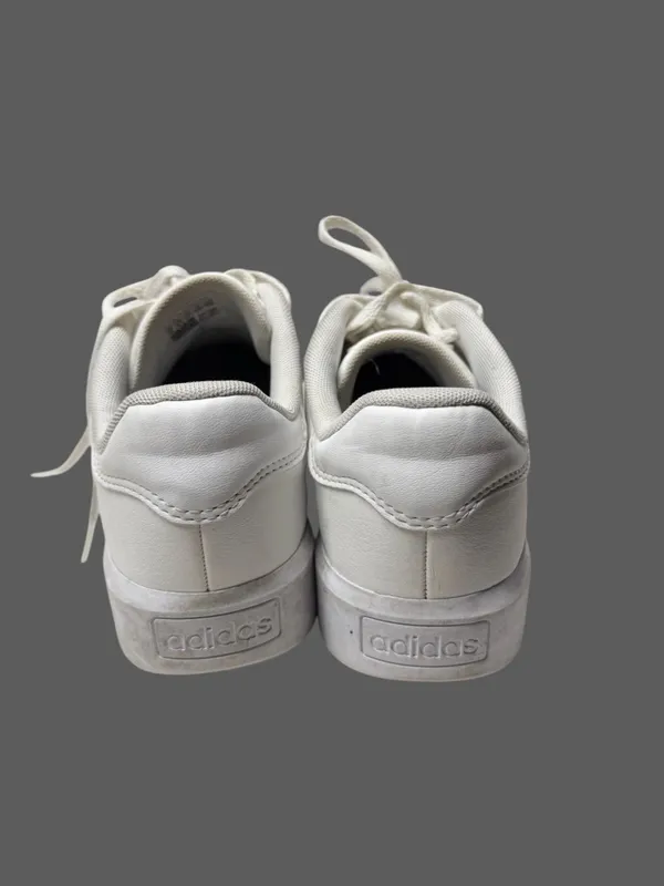 adidas White Low-Top Lace-Up Sneakers - Image 7