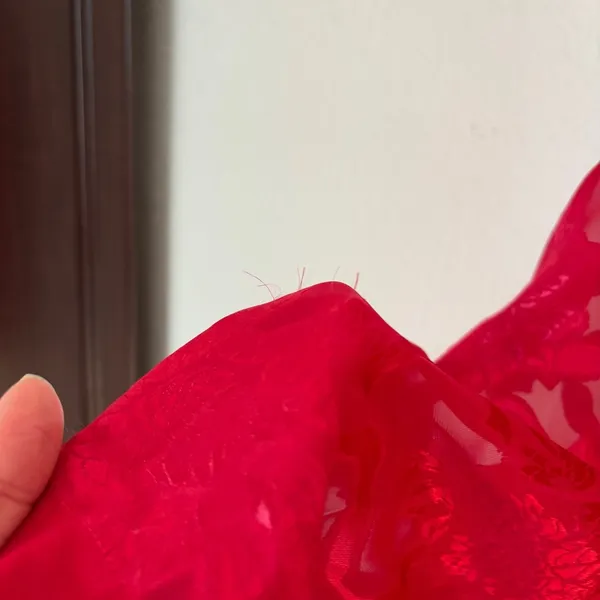 Victoria's Secret Gold Label Red Pajama Set - Image 8