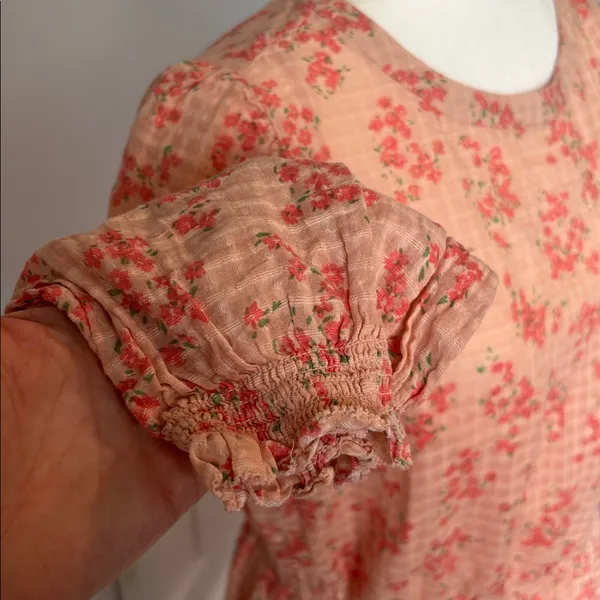 Loft Meadow Tiered Ruffle Mini Dress Sz Large Cottagecore Romantic Balletcore - Image 5