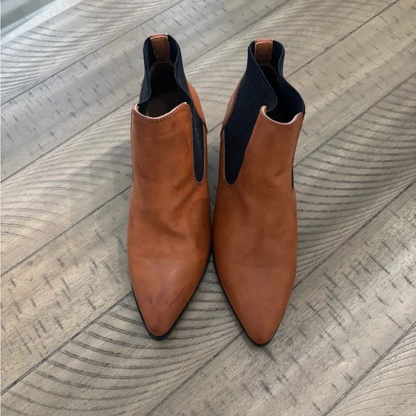 BAMBOO Brown Ankle Booties - Image 3