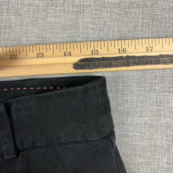 Anthropologie The Essential Slim Pants Womens 10 Black Twill Dress Stretch - Image 9