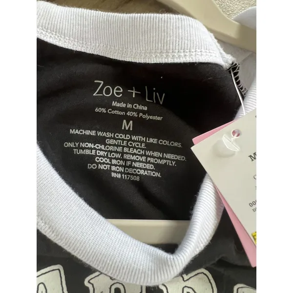 Zoe + Liv Juniors Eternal Est 1977 Cropped T-Shirt Size M - Image 8