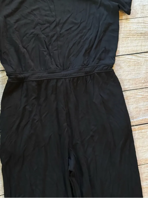 Knix Women’s Good To Go Jumpsuit Black Relaxed Fit Stretch Lounge Wear Sz Medium - Image 13