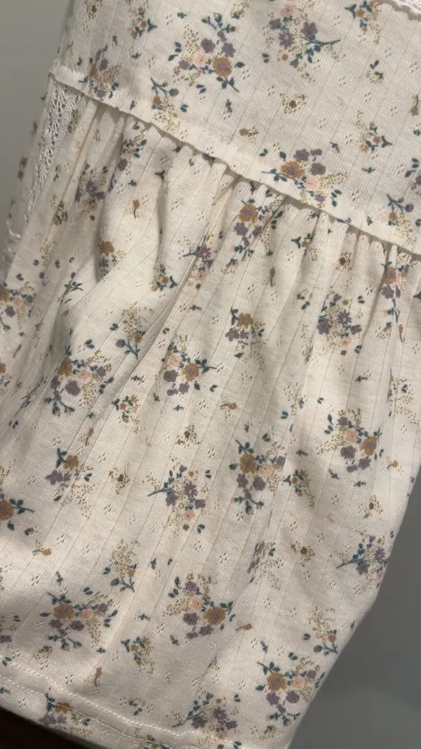 POL Floral Tank Top White Size L - Image 3