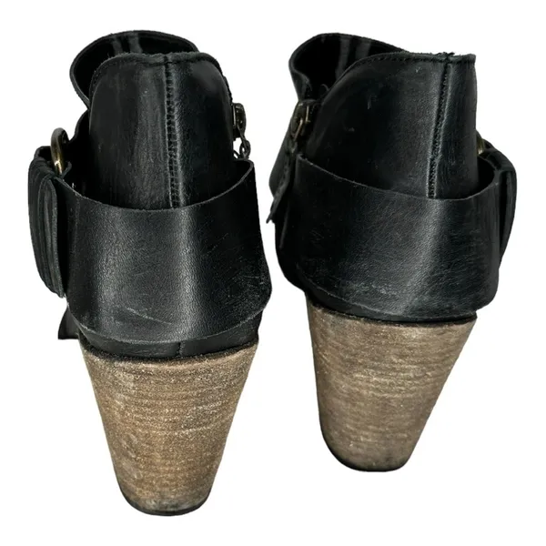 Steven by Steve Madden Black Leather Booties‎ - Image 4