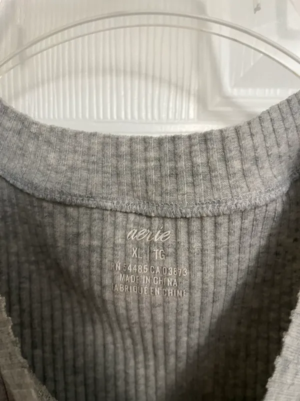 Aerie Grey Crop Top - Image 2