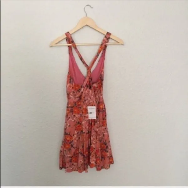 Free People Pink Washed Ashore Mini Dress NWT - Image 6