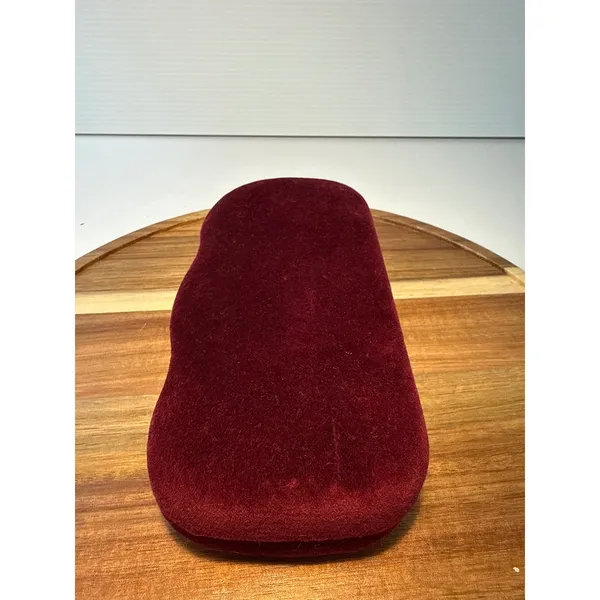 Gucci Burgundy Velvet Hardshell Sunglasses CASE ONLY Satin Lined Designer - Image 3