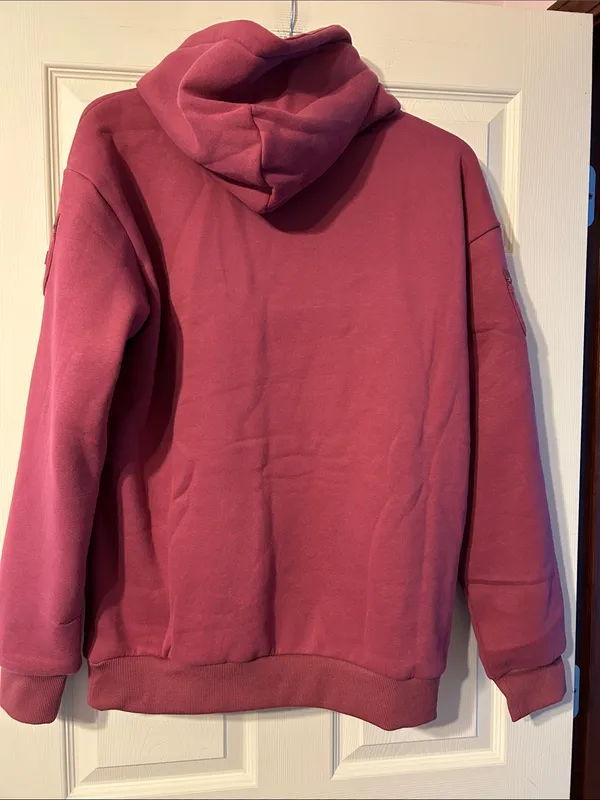 Comfrt Travel Essentials Hoodie Berry Cozy Pullover Hoodie Medium - Image 6