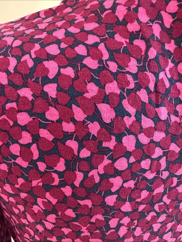 Boden Carly Jersey Midi Dress - Pink and Navy Flambe Trellis Vine size 8P - Image 5