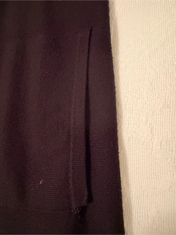 White House Black Market Black Draped Cardigan - Image 6