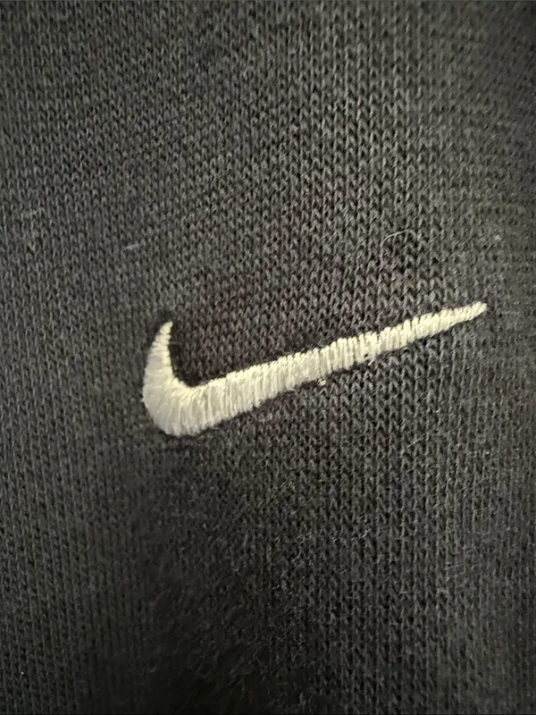 Nike Woman’s Black Wide Leg Sweat pants Joggers with White Swoosh Size Small - Image 2