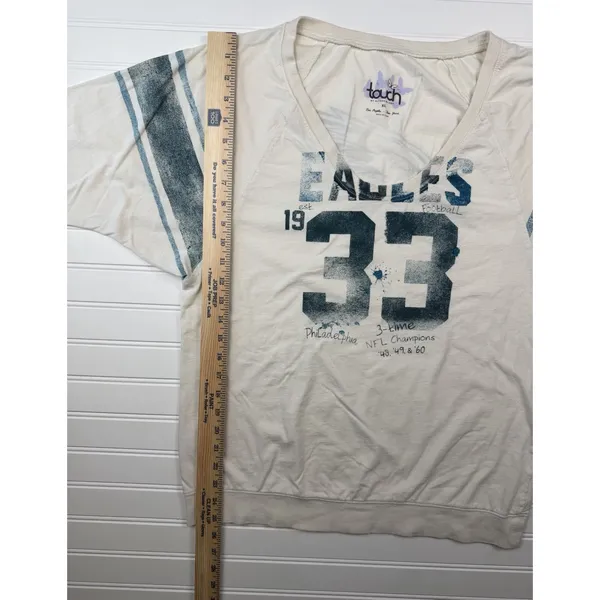 Philadelphia Eagles Touch Alyssa Milano Women’s XL Sweatshirt Shirt NFL Football - Image 3