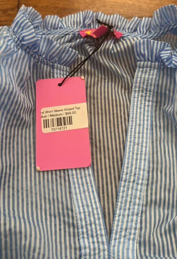 NWT THML Seersucker Blouse - Image 3