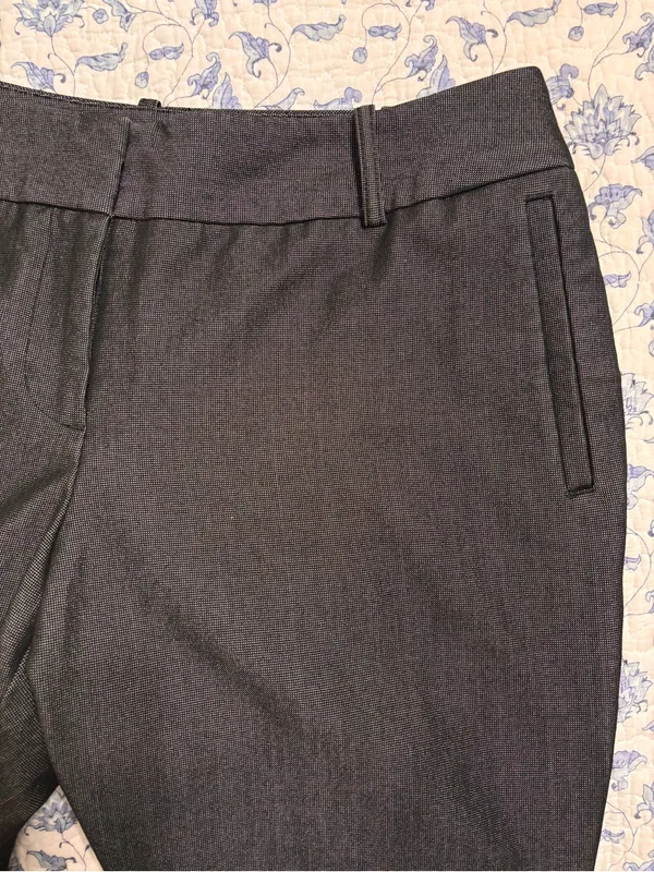 Worthington Petites women’s 10P charcoal Gray Wide Leg Trousers Dress Pants - Image 4