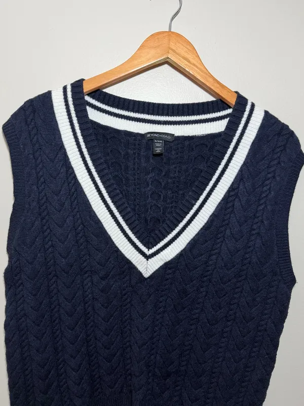 Beyond Yoga The Cable Knit Sweater Vest - Image 2