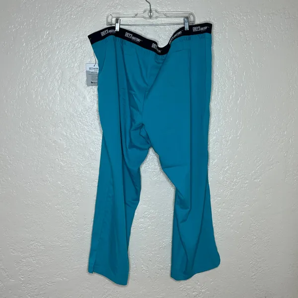 Grey’s Anatomy Active Barco Women’s Teal Scrub Pants Drawstring‎ Pockets 5XL - Image 2