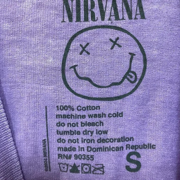 Nirvana In Utero Live 93 Tour Dates & Art Grunge Band Tee S - Image 4
