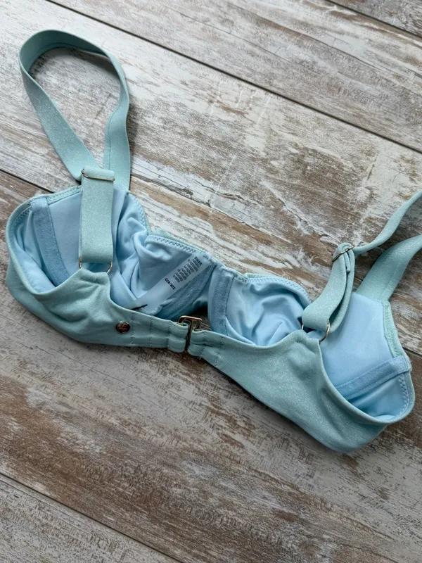 Victoria’s Secret Shimmery Blue Underwire Bikini - Image 4