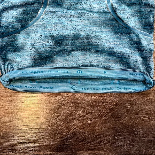 Lululemon Swiftly Tech Blue Teal Racerback Tank Top Size 6 - Image 2