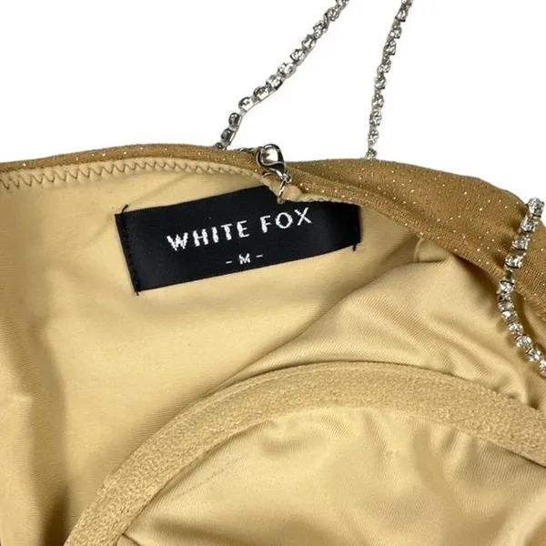 White Fox - Sparkle Dress in Beige - Image 2