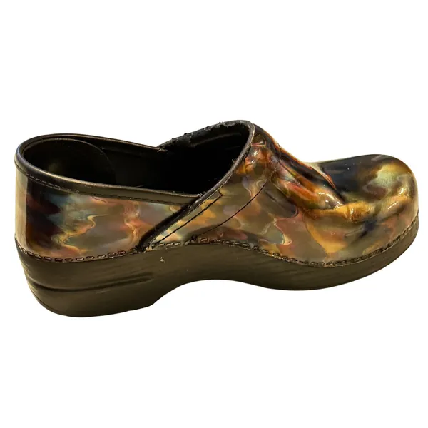 Dansko Professional Clogs Womens 39 Multi Color Iridescent Patent Leather Shoes - Image 4