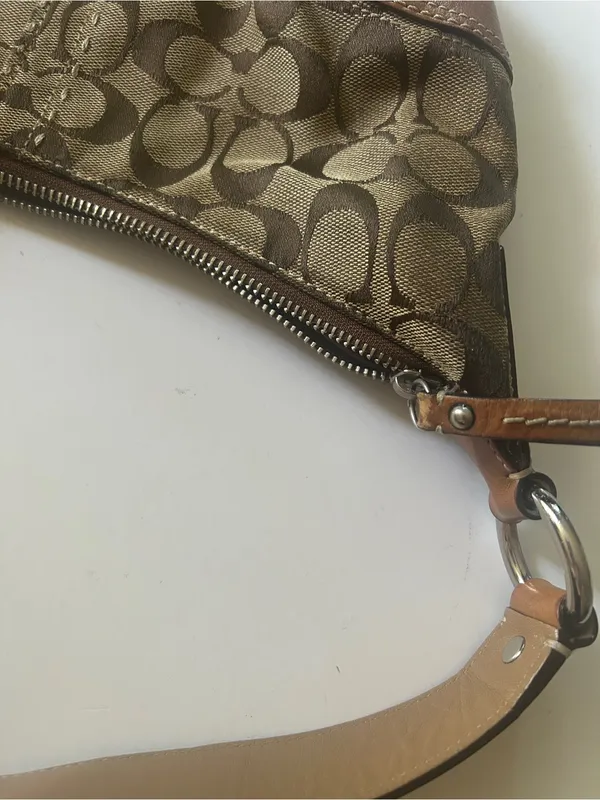 Vtg Coach Hamptons Shoulder Bag - Image 9