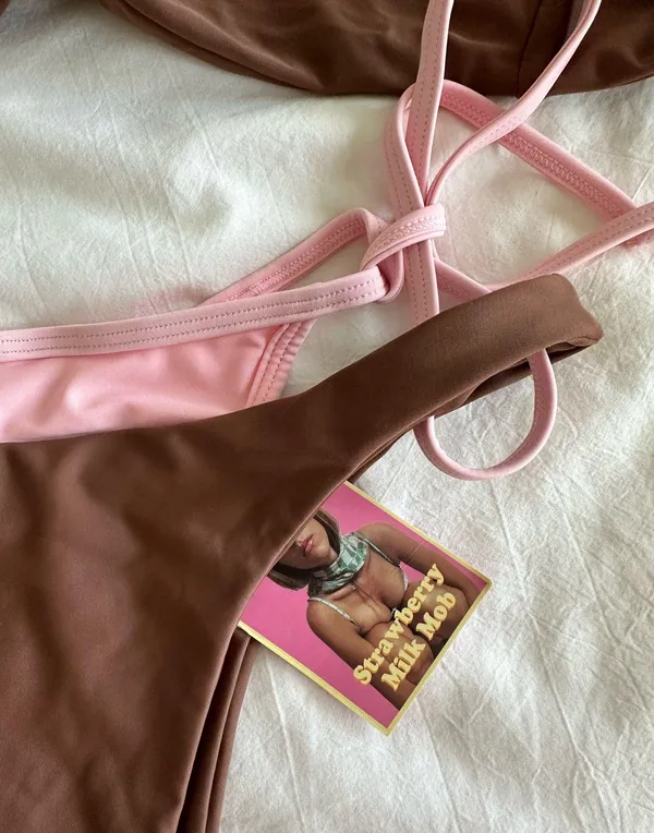Strawberry Milk Mob bikini Brown Size M - Image 4