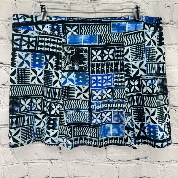 RipSkirt Hawaii Wrap Skirt XL Length 1 Pacific Tapa Blue Quick Dry Beach Travel - Image 2