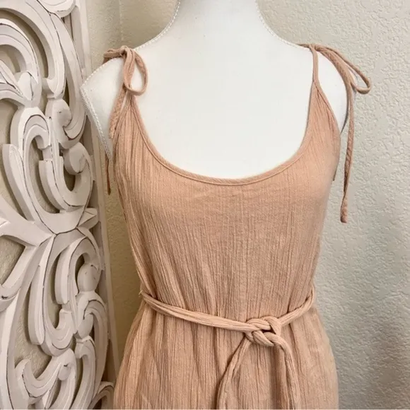 WAYF Spector Tie Strap Crinkle Jumpsuit‎ Size M - Image 6