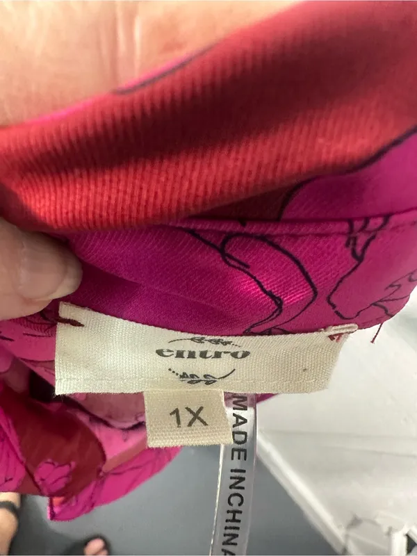 Entro Pink Short Sleeve Top Size 1X EUC - Image 8