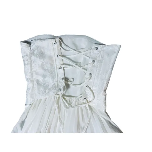 NWOT Lulus Size Small Laubrey White Floral Jacquard Mini Dress Formal Glam - Image 6