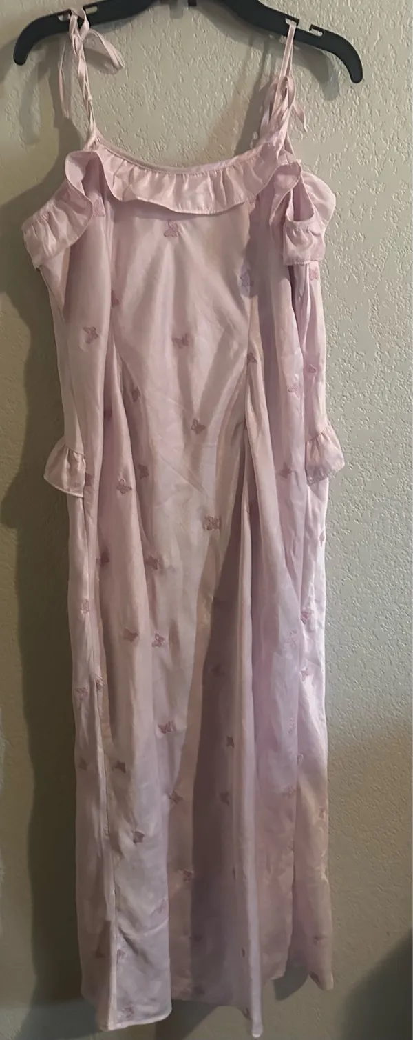 Wild Fable Pink silk maxi dress - Image 4