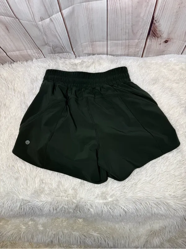 Track That High Rise 5” Short in Rainforest Green Lululemon - Image 2