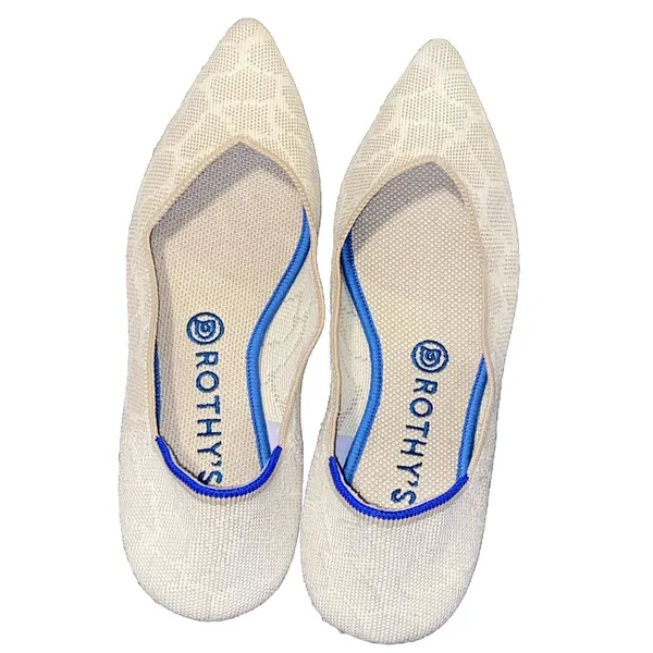 Rothy’s Sahara Gold point toe flats size W9 giraffe print (retired) - Image 2
