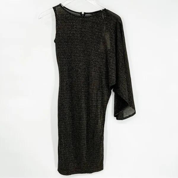 NWT Ted Baker‎ London Monyca Glitter One Shoulder Knee Length Dress XXS Cocktail - Image 3