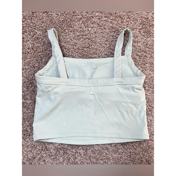 Vitality Cloud II Square Neck Cropped Tank Green - Image 3