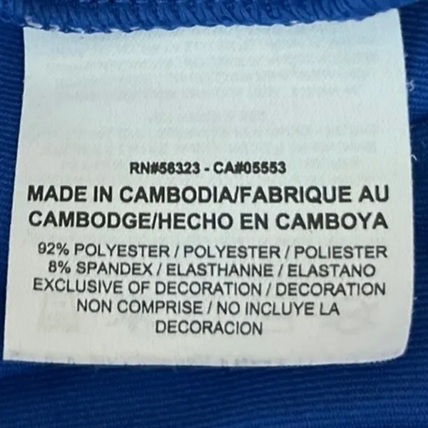 Nike Golf Blue High Waist Back Slit Tennis Athletic Straight Mini Skirt Size S - Image 5